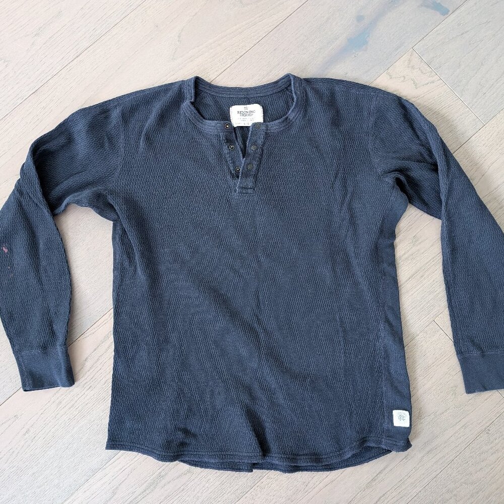 Reigning Champ Navy Blue Henley